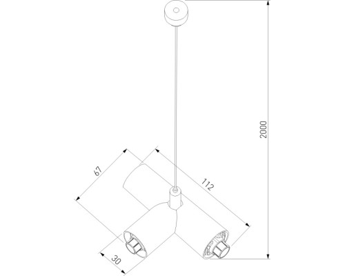 Набор для подвеса Т-образный с питанием Module System 85189/00 Elektrostandard