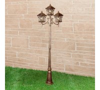 Наземный фонарь Cassiopeya Cassiopeya F/3 черное золото Elektrostandard