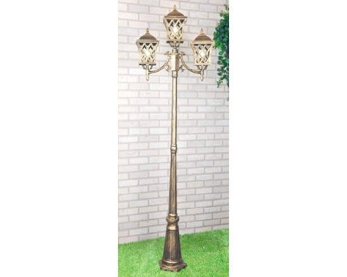 Наземный фонарь Cassiopeya Cassiopeya F/3 черное золото Elektrostandard