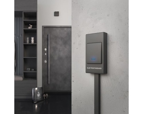 Звонок дверной DBQ26M WM черный Elektrostandard