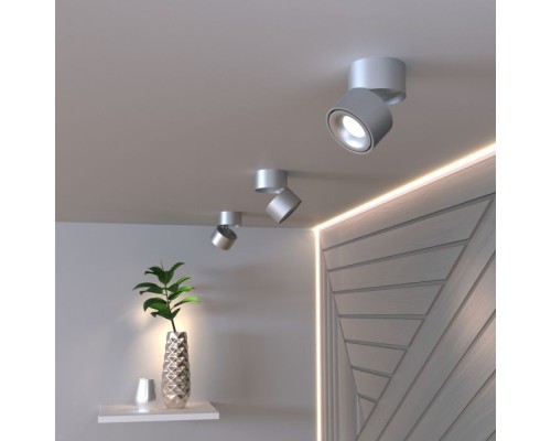 Точечный светильник Klips DLR031 15W 4200K 3100 серебро матовый Elektrostandard