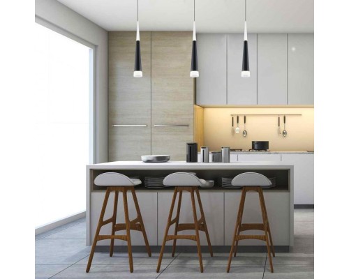 Подвесной светильник DLR038 DLR038 7+1W 4200K черный матовый Elektrostandard