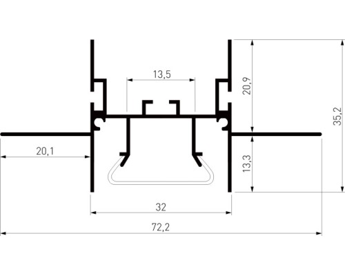 Профиль для светодиодной ленты LL-2-ALP023 LL-2-ALP023 Elektrostandard