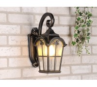 Настенный фонарь уличный Mira Mira D черное золото Elektrostandard