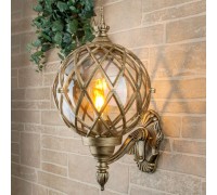 Настенный фонарь уличный Sirius Sirius U черное золото Elektrostandard