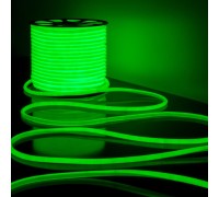Светодиодная лента Гибкий неон 220V 9,6W 144Led 2835 IP67 круглый зеленый, 50 м Elektrostandard