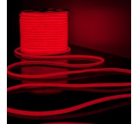 Светодиодная лента Гибкий неон 220V 9,6W 144Led 2835 IP67 круглый красный, 50 м Elektrostandard