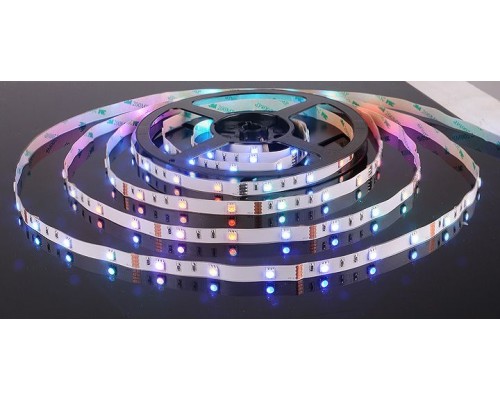 Светодиодная лента Лента светодиодная 12V 7,2W 30Led 5050 IP20 RGB, 5м Elektrostandard