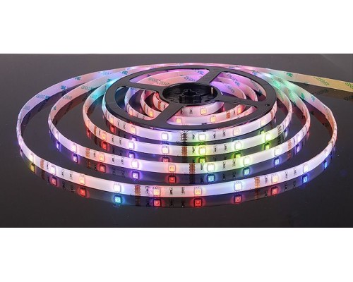 Светодиодная лента Лента светодиодная 12V 7,2W 30Led 5050 IP65 RGB, 5м Elektrostandard