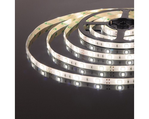 Светодиодная лента 12V 7,2W IP65 Лента светодиодная 12V 7,2W 30Led 5050 IP65 дневной белый, 5м Elektrostandard