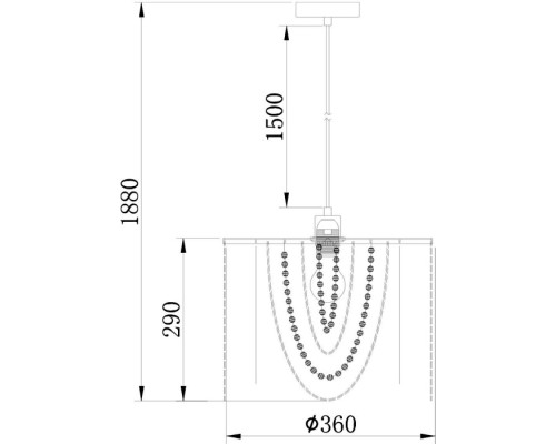Подвесная люстра Lodore 10173/1S Escada