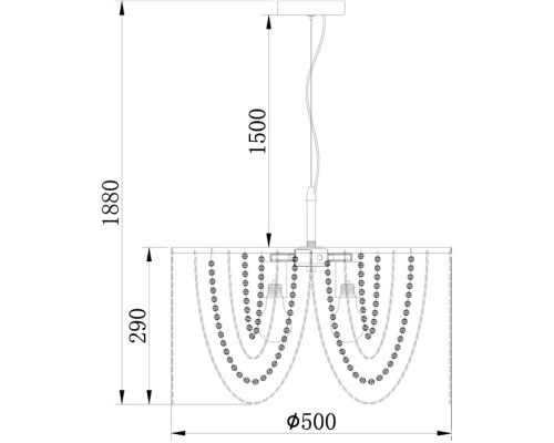 Подвесная люстра Lodore 10173/3S Escada