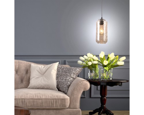 Подвесной светильник Rise 10177/1S Black/Cognac Escada