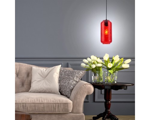 Подвесной светильник Rise 10177/1S Black/Red Escada