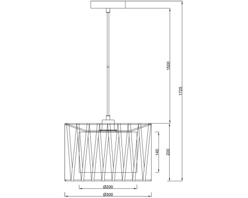 Подвесной светильник ZAMBEZE 10181/1S Escada