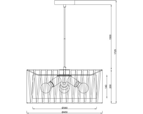 Подвесной светильник ZAMBEZE 10181/3S Escada