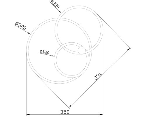 Потолочный светильник CONTOUR 10213/2LED BL Chrome Escada