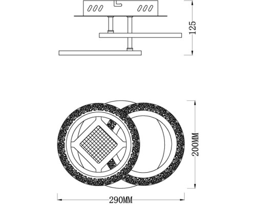 Потолочный светильник MIRA 10214/2LED Escada