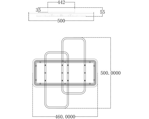 Потолочная люстра Space 10215/S LED Escada