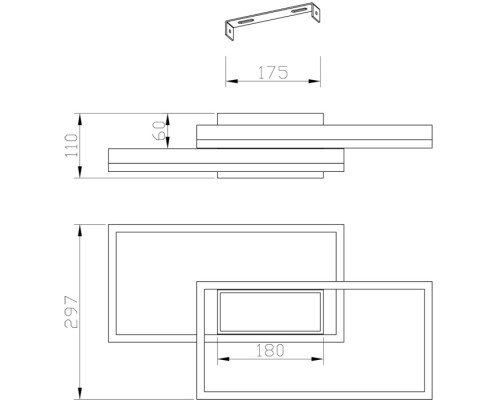 Потолочная люстра Twins 10242/3LED Escada