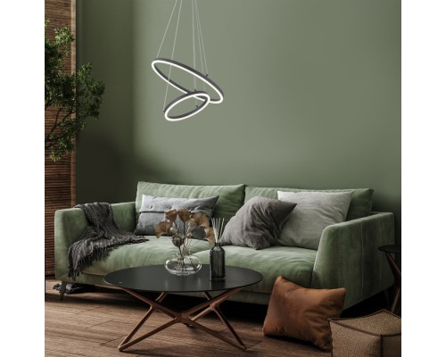 Подвесной светильник Void 10254/2LED Black APP Escada