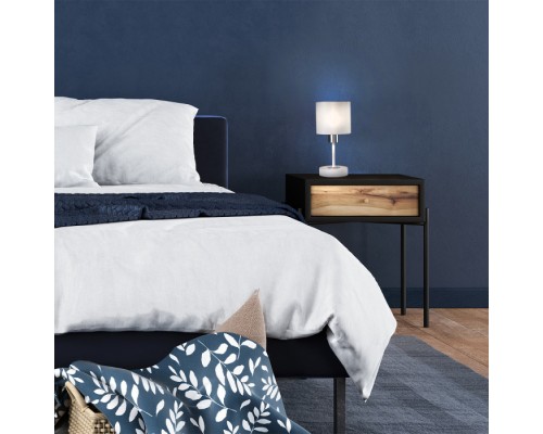 Интерьерная настольная лампа Denver 1109/1 White/Silver Escada