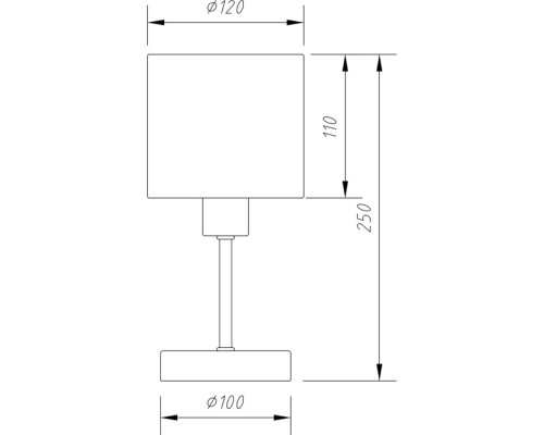 Интерьерная настольная лампа Denver 1109/1 White/Silver Escada