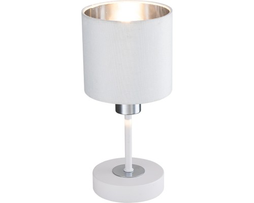 Интерьерная настольная лампа Denver 1109/1 White/Silver Escada