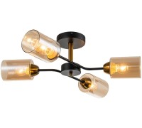 Потолочная люстра Vertigo 1131/4P Black/Gold Escada