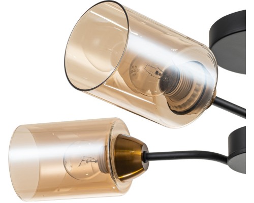 Потолочная люстра Vertigo 1131/4P Black/Gold Escada