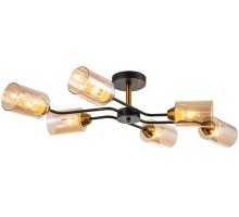 Потолочная люстра Vertigo 1131/6P Black/Gold Escada