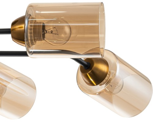 Потолочная люстра Vertigo 1131/6P Black/Gold Escada