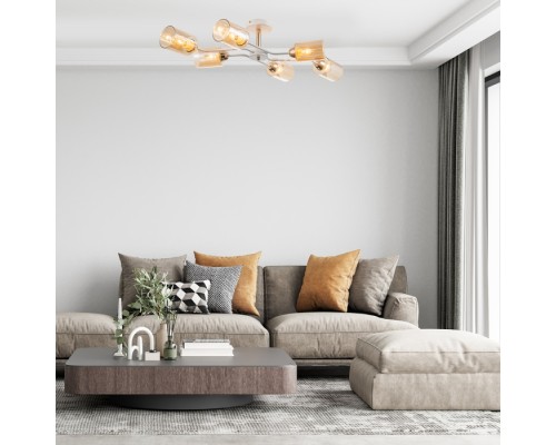 Потолочная люстра Vertigo 1131/6P White/Gold Escada