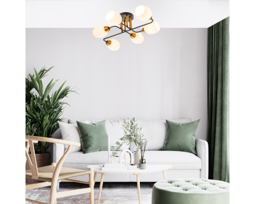 Потолочная люстра Hope 1132/6P Black Escada