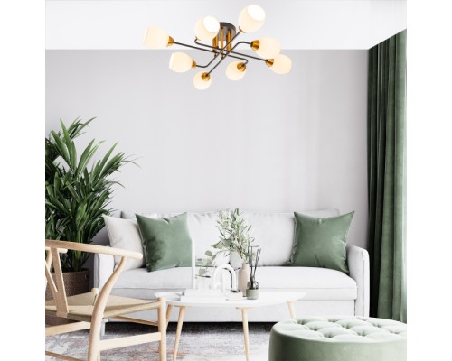 Потолочная люстра Hope 1132/8P Black Escada