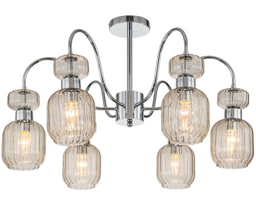 Потолочная люстра Gloss 1141/6PL Chrome/Beige Escada