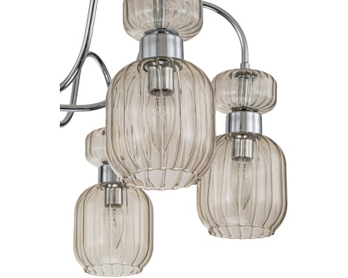 Потолочная люстра Gloss 1141/6PL Chrome/Beige Escada