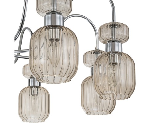 Потолочная люстра Gloss 1141/8PL Chrome/Beige Escada