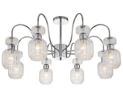 Потолочная люстра Gloss 1141/8PL Chrome/Clear Escada