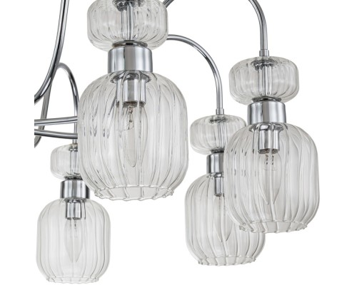 Потолочная люстра Gloss 1141/8PL Chrome/Clear Escada