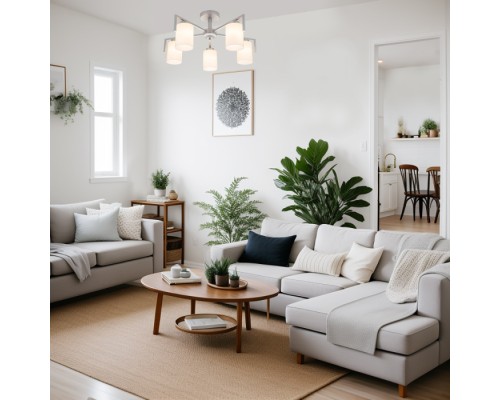 Потолочная люстра Style 1142/5P Silver Escada