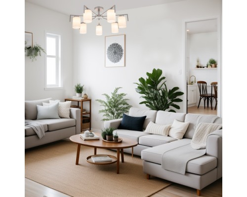 Потолочная люстра Style 1142/7P Silver Escada