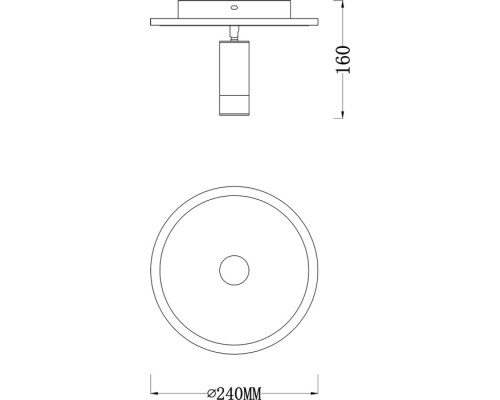 Настенно-потолочный светильник 20046LED 20046SMA/01LED WH Escada