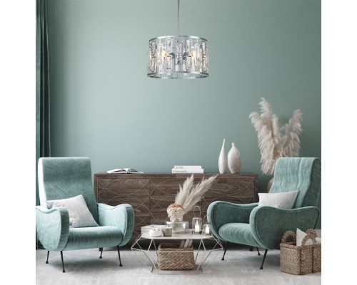 Подвесная люстра Glow 2102/4S Chrome Escada