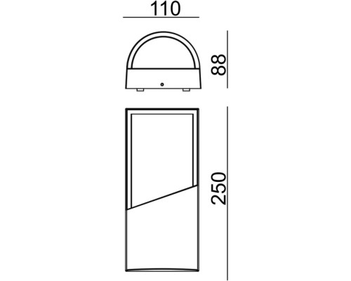 Настенный светильник уличный 30004 30004W/01 Escada
