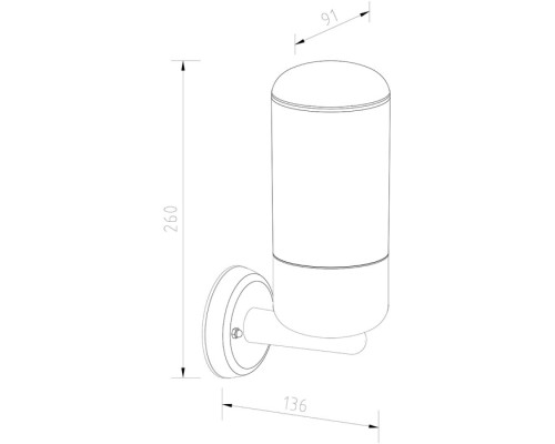 Настенный светильник уличный 30005 30005W/01 Escada