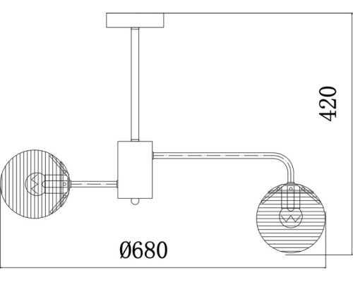 Потолочная люстра Twilight 646/6P Escada