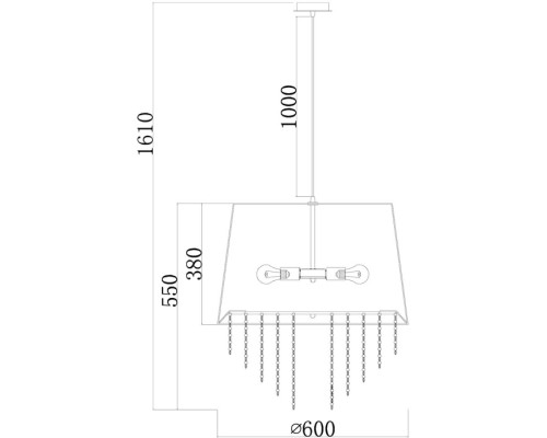 Подвесной светильник CHARM 652/5S White Escada