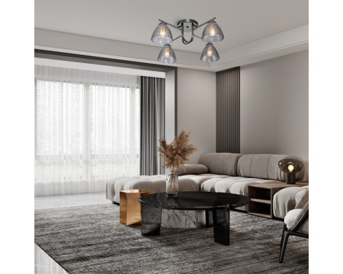 Потолочная люстра Adonis 659/4PL Black Escada