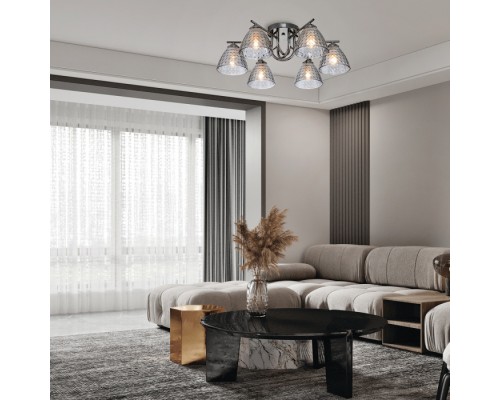 Потолочная люстра Adonis 659/6PL Black Escada